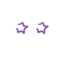 Dopamine colorful star earrings - women's high-end, unique design, statement studs, student jewelry