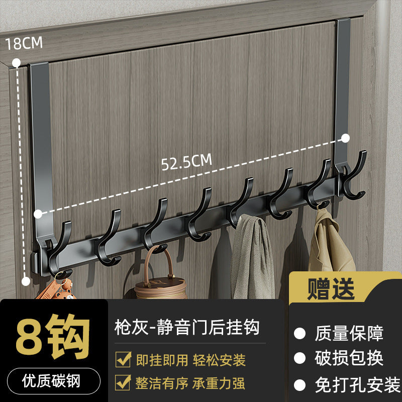 Entry door storage rack, punch-free door-back bag and umbrella storage rack, punch-free wall-mounted door-back hook