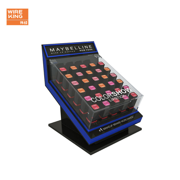 Factory custom acrylic display stand, makeup skin care products countertop display stand, brand trial display stand