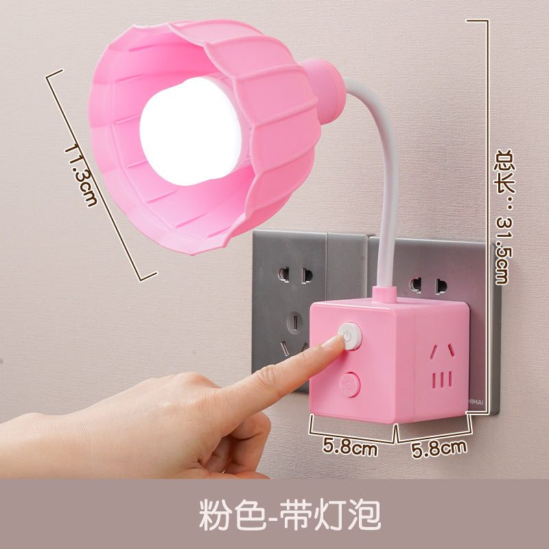 Replaceable desk lamp bedroom sleep bedside lamp socket all-in-oneclassy atmosphere night light baby feeding eye protection lamp