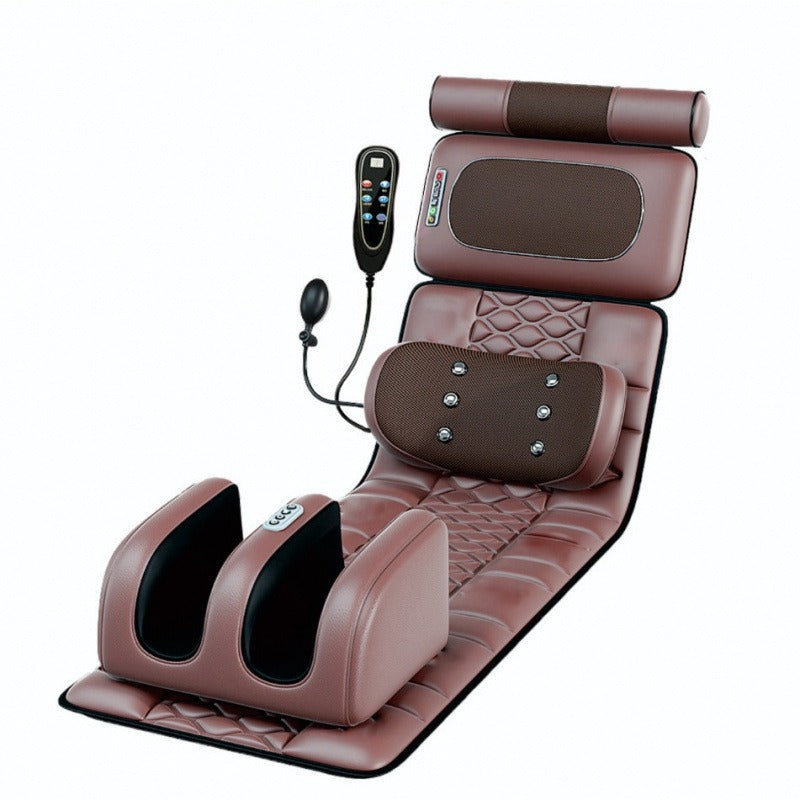 Massage mattress full body massager multifunctional electric massage pad home neck and waist hot compress vibration mattress wholesale