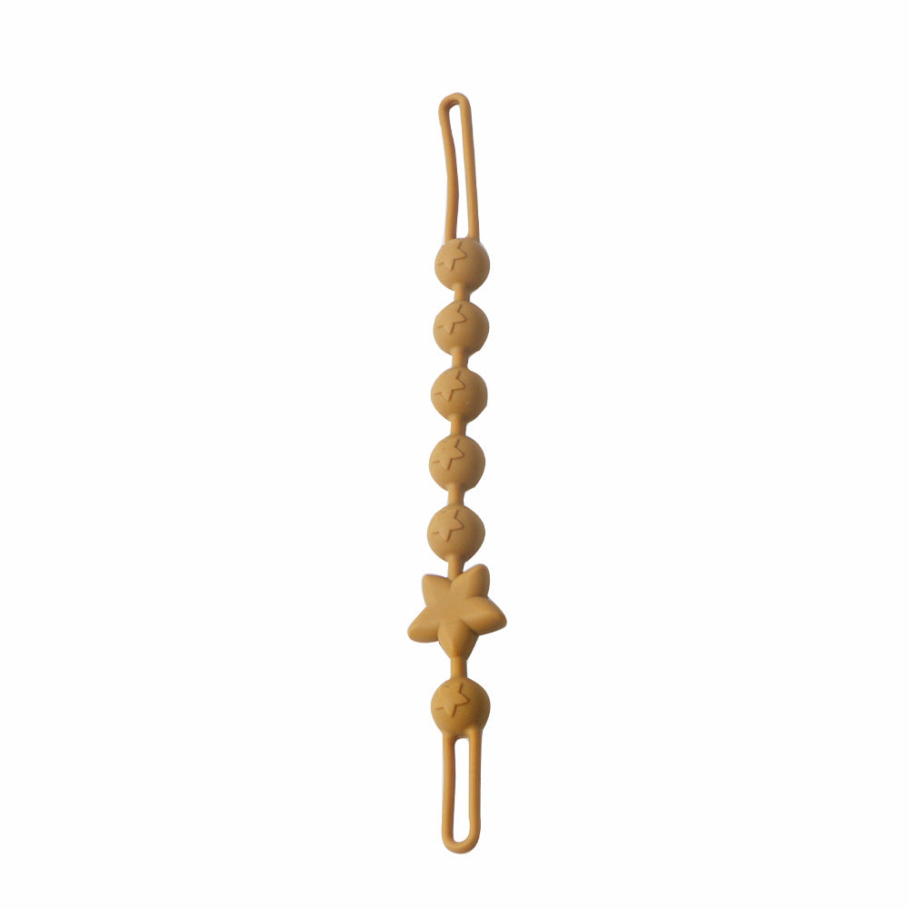 Amazon's best-selling silicone baby teether anti-chain baby pacifier chain kids pacifier anti-drop strap