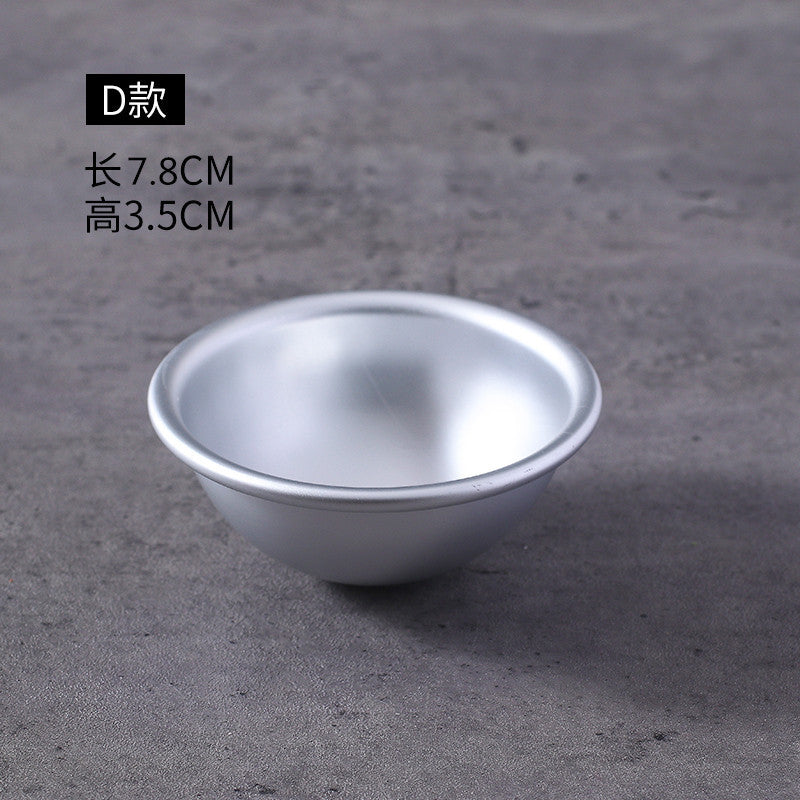 Snow mei niang mold bath salt ball shallow semi-circular mold glutinous rice glutinous pudding mold mousse cake mold snow mei niang tool