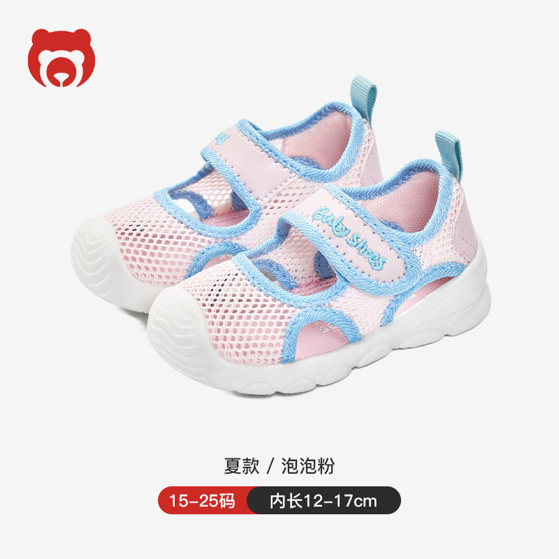 Newborn baby boys' first walker shoes summer sandals infant soft sole functional cartoon 1-3 years old baby shoes children's shoes