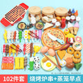 Kids pretend play bbq skewer kitchen toy set - breakfast food playset for girls, cooking & bbq for boys & girls, wholesale