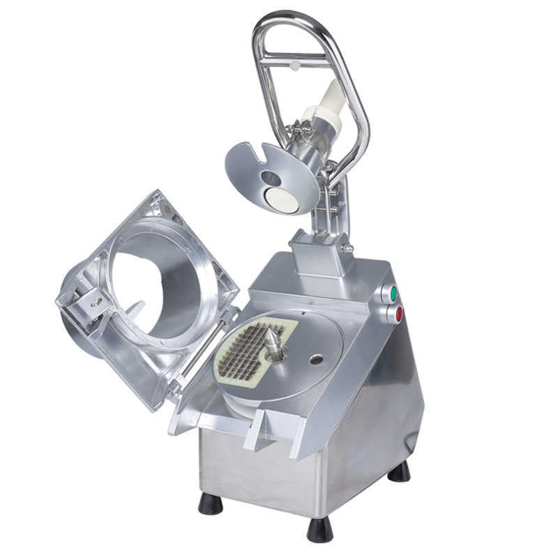 Fully automatic commercial vegetable cutter - multi-functional dicing, slicing, and shredding machine for cafeterias and restaurants. electric vegetable slicer