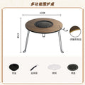 Home outdoor barbecue grill smokeless barbecue portable foldable barbecue table charcoal barbecue outdoor courtyard tea making around the stove