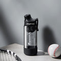 Anti-fall casual sports water bottle car water cup fitness cup leak-proof tea separator student portable plastic cup wholesale