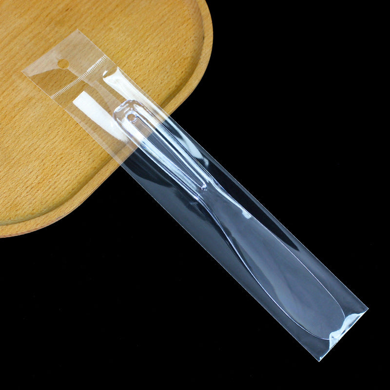 Diy large transparent mixing beauty applicator stick ps mask stick spa tool face mask stick scraper care stick