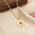 Wholesale solitaire necklace - european & american cross-border high-end jewelry - women's fashion gold-plated devil's eye punk style choker