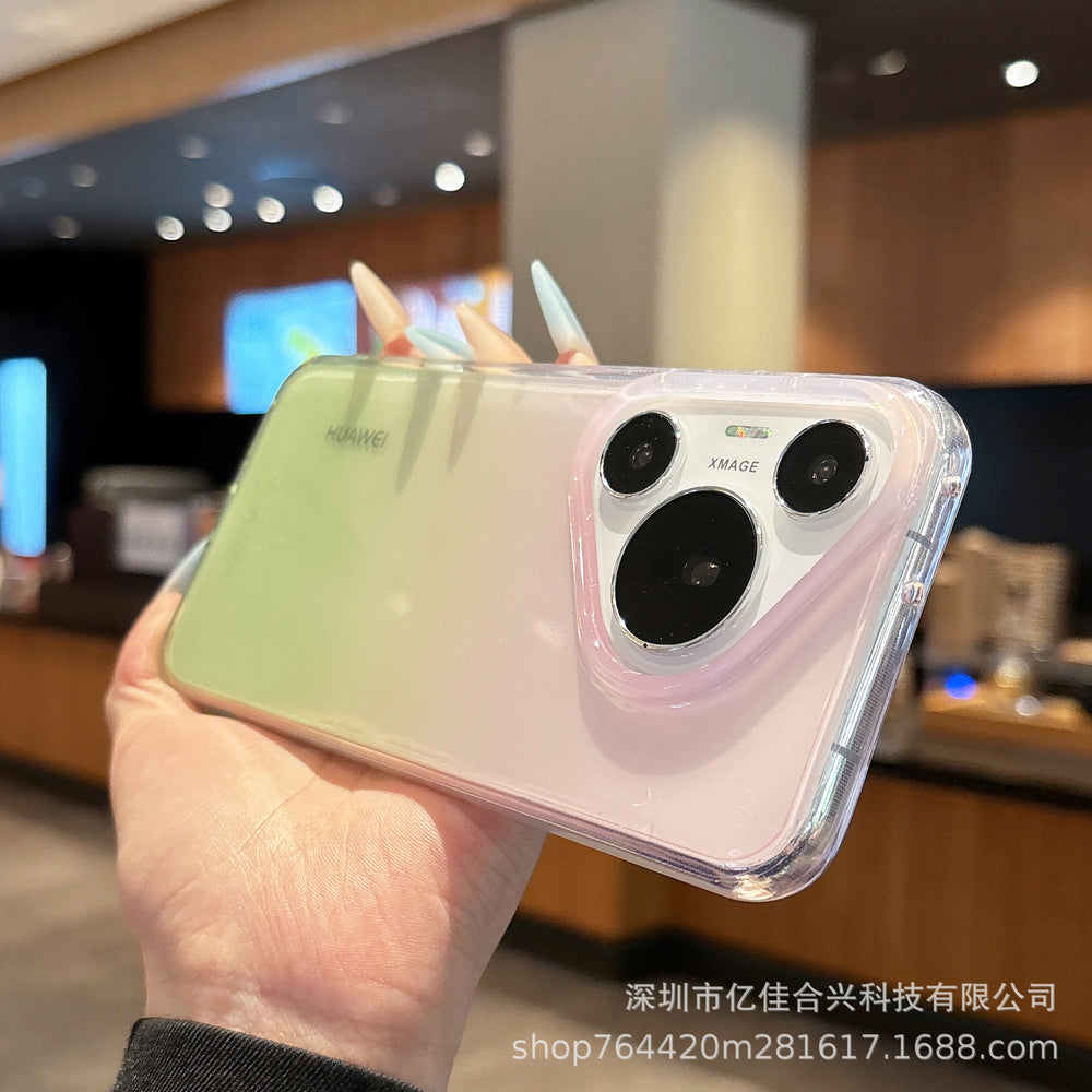 New gradient tie-dye p90 pro max phone case, compatible with huawei mate w80, dreamy light luxury anti-drop protective cover