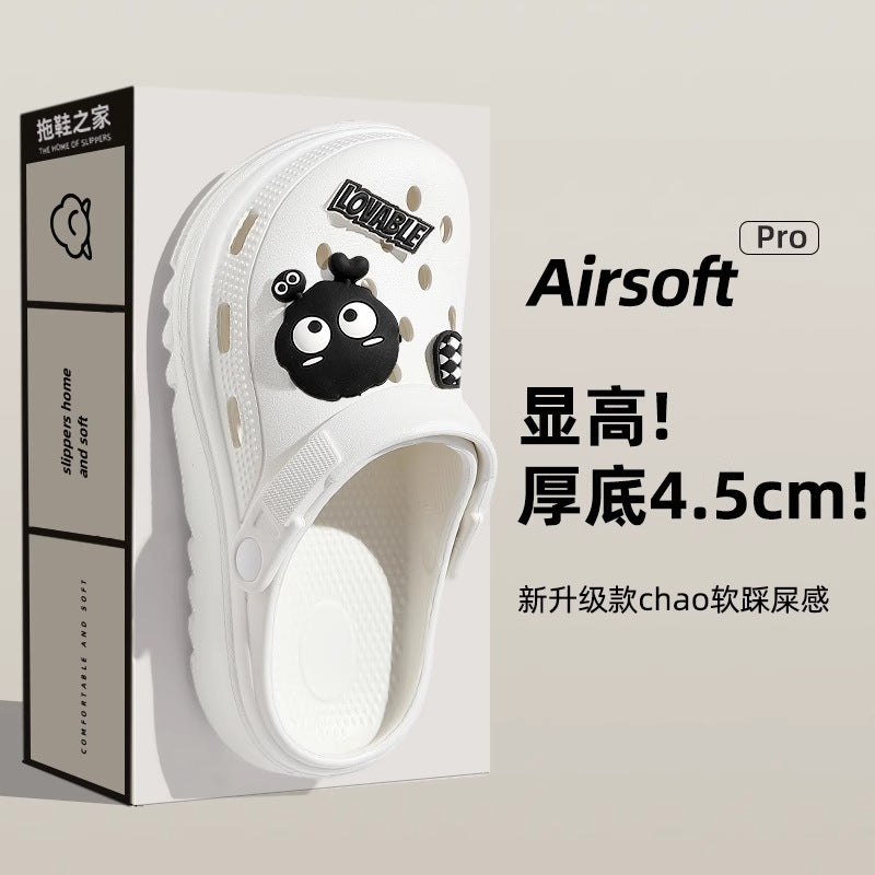 2025 new women's platform clogs: summer outdoor anti-slip, odor-resistant, beach-friendly, cloud-like comfort sandals