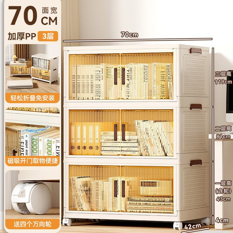 Book storage box Foldable box Storage cabinet Classroom student book storage box Transparent sorting storage box