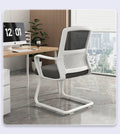 Computer chair, comfortable and long-sitting office chair, adjustable swivel chair, for home student dormitory conference staff bow-shaped back chair