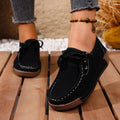 plus sizespring & fallnew arrival rocking shoes plaid soft bottomladieswear shoes hidden heelthick solecasualflats women's wholesale