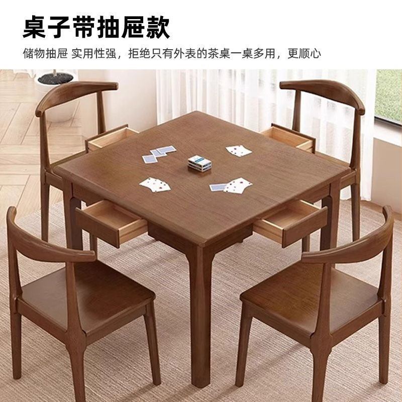 Solid wood small square table square dining table eight immortals table square table tea table special table for egg beating chess and card table playing cards table