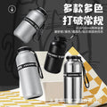 316 double-layer vacuum sports thermal water cup outdoor cycling hiking water bottle with rope popular cup engraved logo
