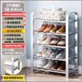 【factory direct】multi-tier stainless steel entryway shoe rack - perfect for dorms, apartments, and rental properties