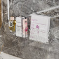 Bathroom mask storage rack wall-mounted mirror cabinet acrylic transparent box lipstick eyeshadow cosmetic organizer