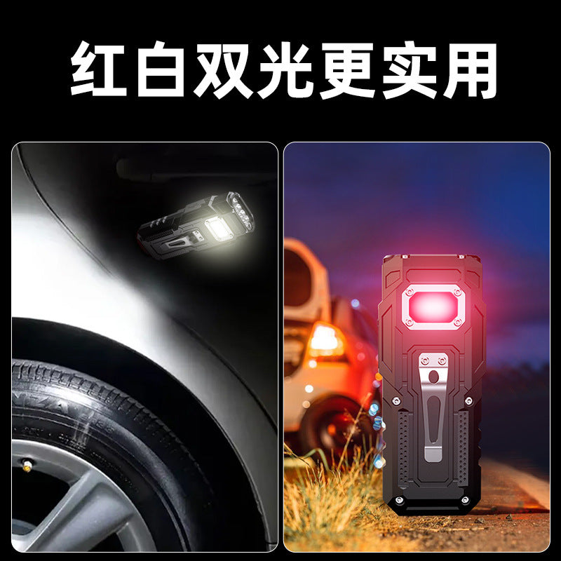 Cross-border LED flashlight charging, portable, long battery life, bright light, outdoor special multi-function strong magnetic work light