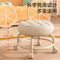 Baby carrying handy gadget universal roller pulley low stool kids toddler stool multifunctional beauty seam pedicure shoe changing stool round stool soft seat