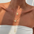 Cross necklace wholesale european and american cross-border new jewelry niche high-end necklace women's diamond tassel clavicle chain