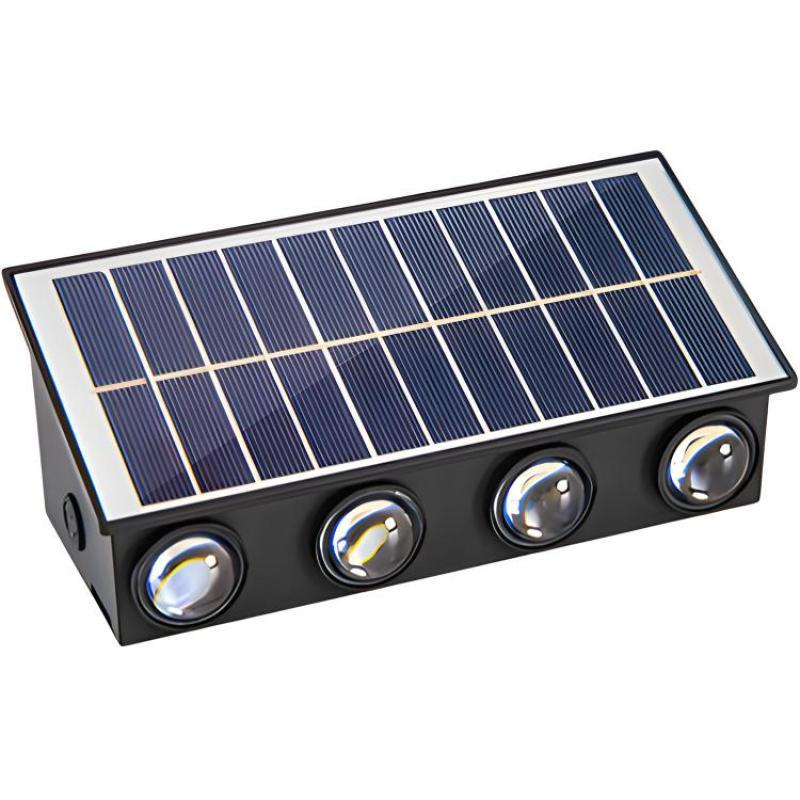 Solar powered outdoor wall light for rural areas, villas, balconies, and walls - waterproof courtyard lighting