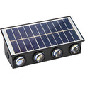 Solar powered outdoor wall light for rural areas, villas, balconies, and walls - waterproof courtyard lighting
