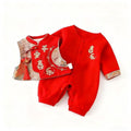 Spring & fall baby 100-day baby girl double-layer one-year-old dress suit new chinoiseriekids birthday banquet outwear clothes