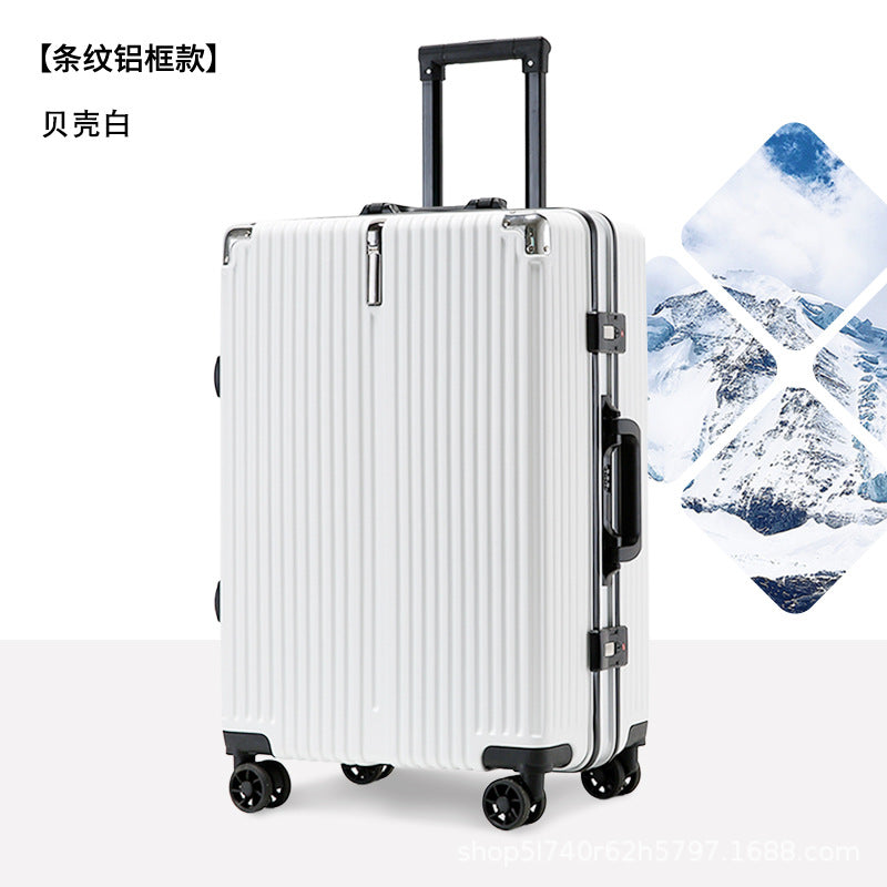 Manufacturer aluminum frame suitcase 24-inch password case 20-inch student fashion boarding case 26-inch universal wheel suitcase