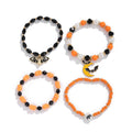 Halloween pumpkin bracelet wholesale fashion cross-border jewelry women's stylish trendy party bat polymer clay beaded bracelet