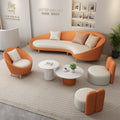 Shopping mall rest area sofa clothing store technology leather art reception and negotiation beauty salon sofa cat scratching leather sofa coffee table
