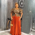 European and american party dresses elegant long gowns cross-border plus size foreign trade  african women's clothing sequin dresses