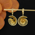 hot-selling golden classy exquisite exaggerated acrylic earrings c-shaped water drop threaded earrings heart earrings