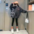 Girls'  new spring/autumn longline oversized jacket - trendy & chic top for girls - stylish spring/autumn sweatshirt