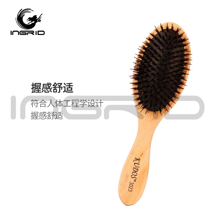 Bristle Health Air Cushion Comb Compact Portable Fluffy Meridian Comb Massage Airbag Wooden Comb with Hand Gift Box