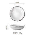 Embossed minimalist solid color ceramic bowls, plates, and dishes - premium, high-end design for hotels, restaurants, steak plates, fruit salads, and dessert bowls