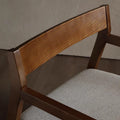 Nordic single sofa chair modern living room tech fabric leisure chair designer chair balcony japanese style solid wood sofa
