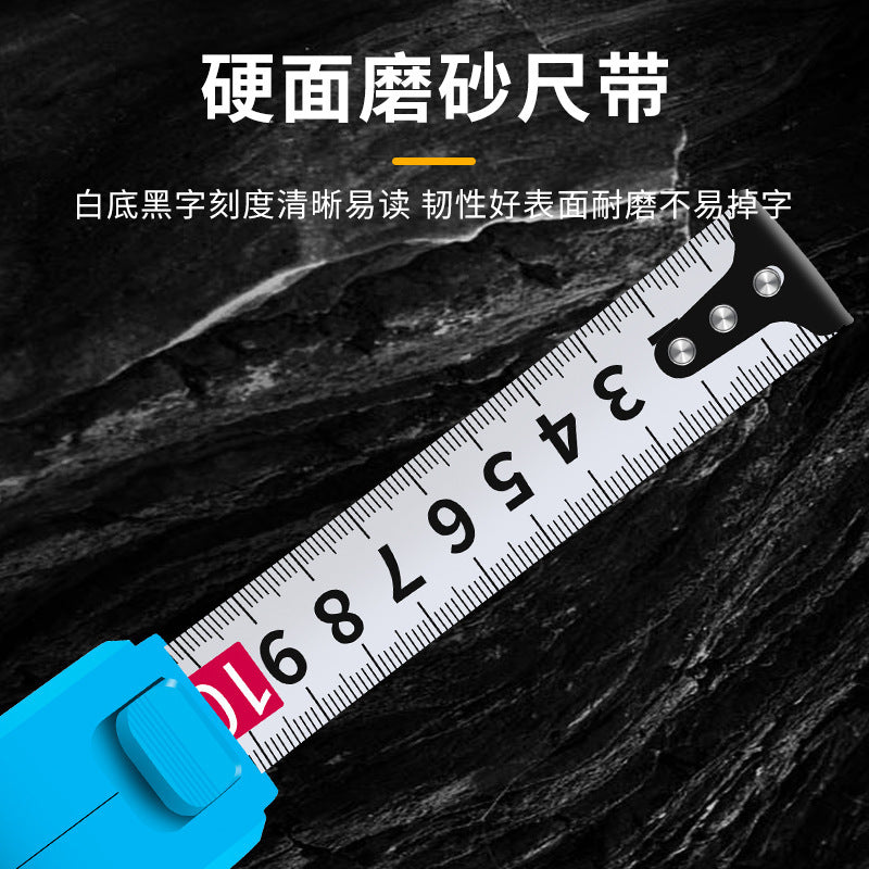New genuine black gold steel tape measure 3 meters 5 meters 10 meters ruler box ruler thickened, hard, wear-resistant and drop-resistant manufacturers wholesale