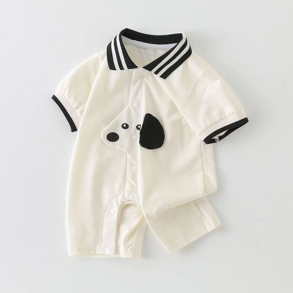 Baby romper - summer short sleeve, lightweight bodysuit - korean style, newborn & infant outfit - super cute onesie, crawling suit