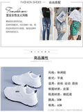 white shoes flats dad shoes women 2025autumnew arrival hong kong style easiest for match student white casual sports shoes