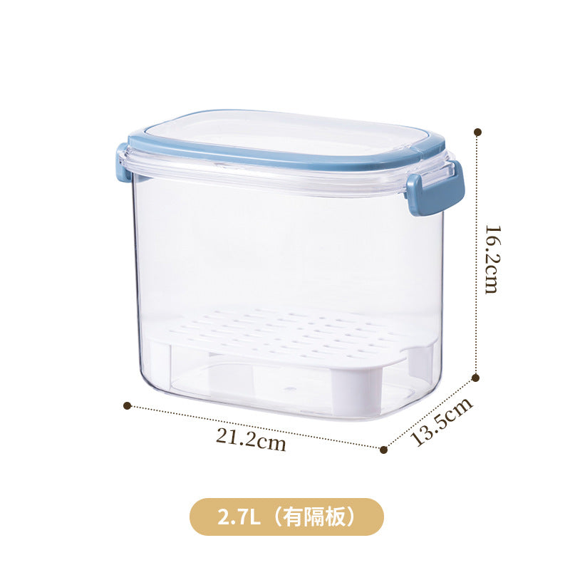 Portable portable sealed chilled box can be stacked with sealed buckle lunch box dormitory office worker food fresh-keeping box