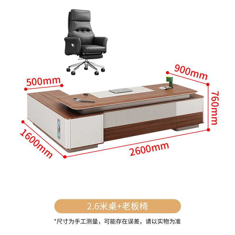 Saint li office desk boss desk and chair combination light luxury classy office president desk 2m executive desk casual