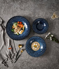 Japanese retro kiln-change high-value western food soup plate business hotel restaurant high-grade creative straw hat plate deep plate