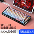 Sa ice crystal fully transparent-black