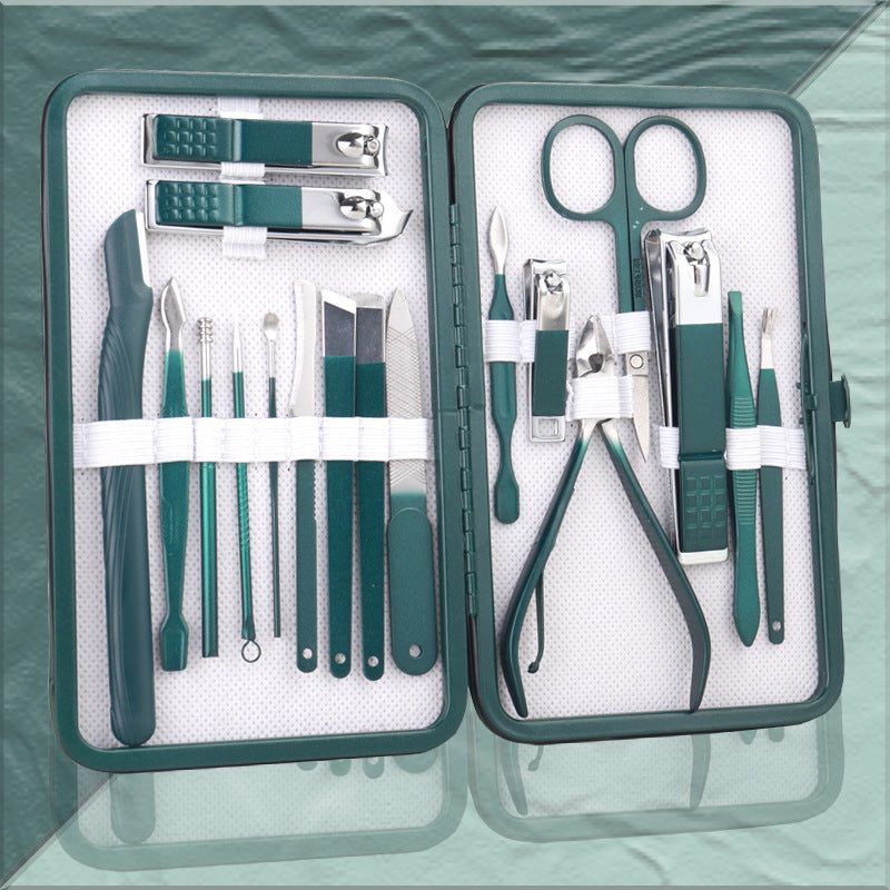 Wholesale nail clipper set - manicure & pedicure tool kit - 18-piece nail care beauty set