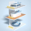 Baby bath net headrest bath bed kids non-slip bath support net newborn bathing net baby bath rack hangable bath mat