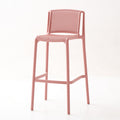 Scandinaviancasual bar chair accessible luxury plastic bar chair stackable high stool popular bar stool outdoor back chair