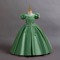 New arrival: satin sequin princess dress for girls - perfect for flower girls, piano recitals, and special occasions