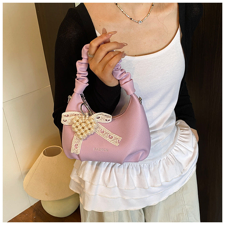 Cross-border bag women's 2025 trendy new niche design women's bag cloud bag underarm bag premium texture shoulder bag